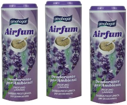 Amahogar 3 Deodorante per Posacenere Sabbia Profumata Fragranze Lavanda da 350gr