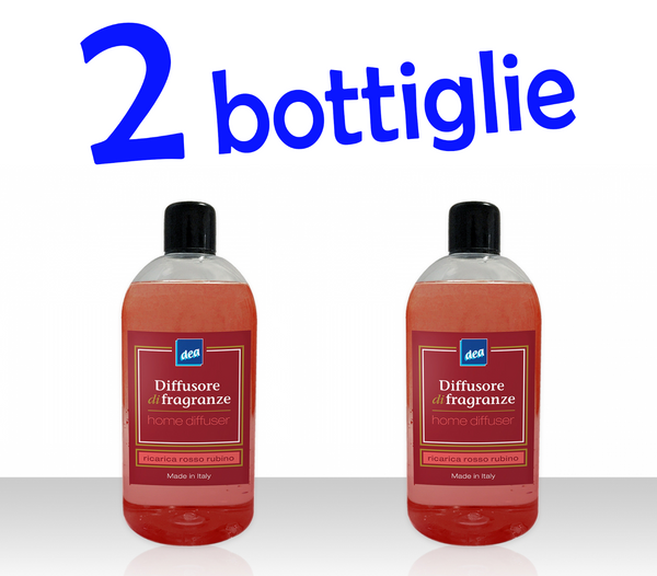 2 x DEA ricarica ROSSO RUBINO liquido per diffusore profumo per ambienti