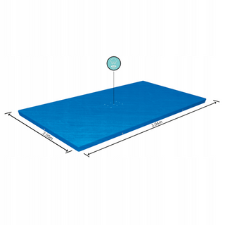 BESTWAY Telo copripiscina copertura azzurro per piscine STEEL PRO CM 300 x 201