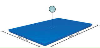 BESTWAY Telo copripiscina copertura azzurro per piscine STEEL PRO CM 259 x 170