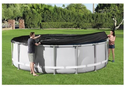 BESTWAY Telo copripiscina copertura nero per piscine rotonde da Ø 488 cm