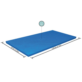 BESTWAY Telo copripiscina copertura azzurro per piscine STEEL PRO CM 400 x 211