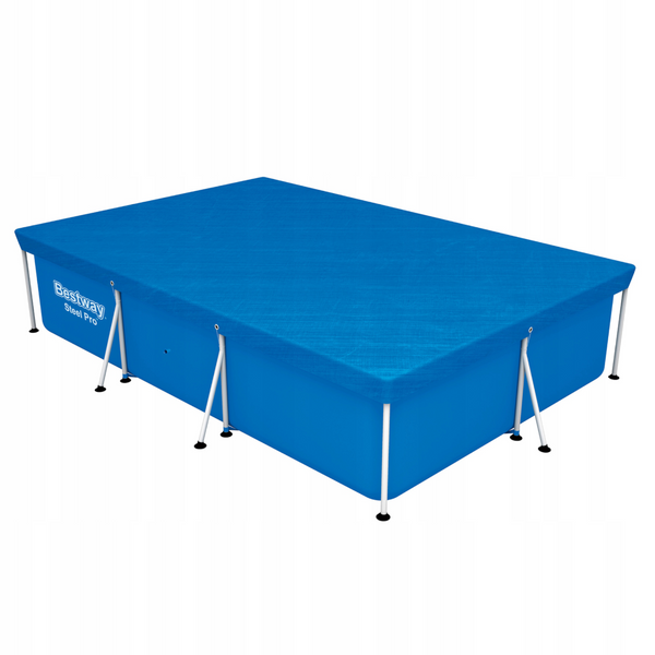 BESTWAY Telo copripiscina copertura azzurro per piscine STEEL PRO CM 300 x 201