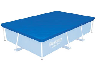 BESTWAY Telo copripiscina copertura azzurro per piscine STEEL PRO CM 259 x 170