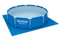 BESTWAY 58001 telo tappeto base per piscine sottopiscina quadrato cm 335 x 335