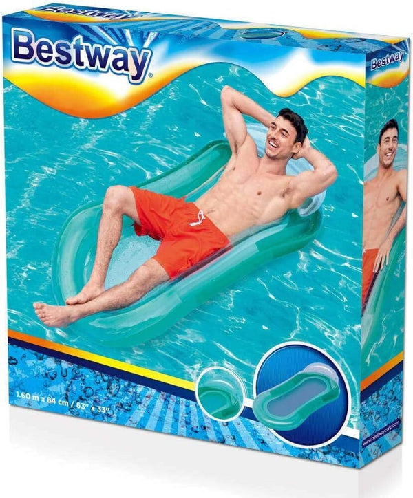 Lettino gonfiabile FLUO piscina mare Aqua Lounge 84x160 cm Bestway 43103