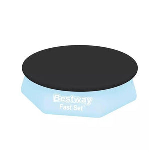 BESTWAY Telo copripiscina copertura nero per piscine rotonde da Ø 244 cm