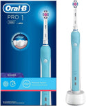 Oral-B Pro 1-700 Spazzolino Elettrico 1 Modalità di spazzolamento, Sensore di Pressione, Ideale per Denti Sensibili, Timer Professionale 1 Testina, Idea Regalo, Bianco e Azzurro