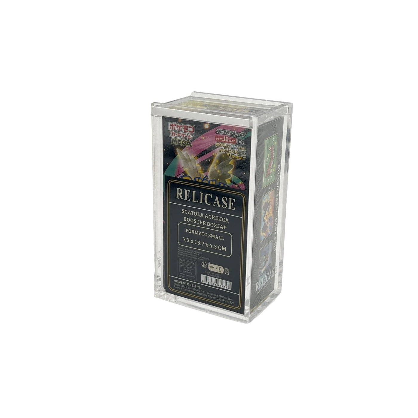 TECA CASE ACRILICO PER POKEMON BOOSTER BOX JAP SMALL RELICASE