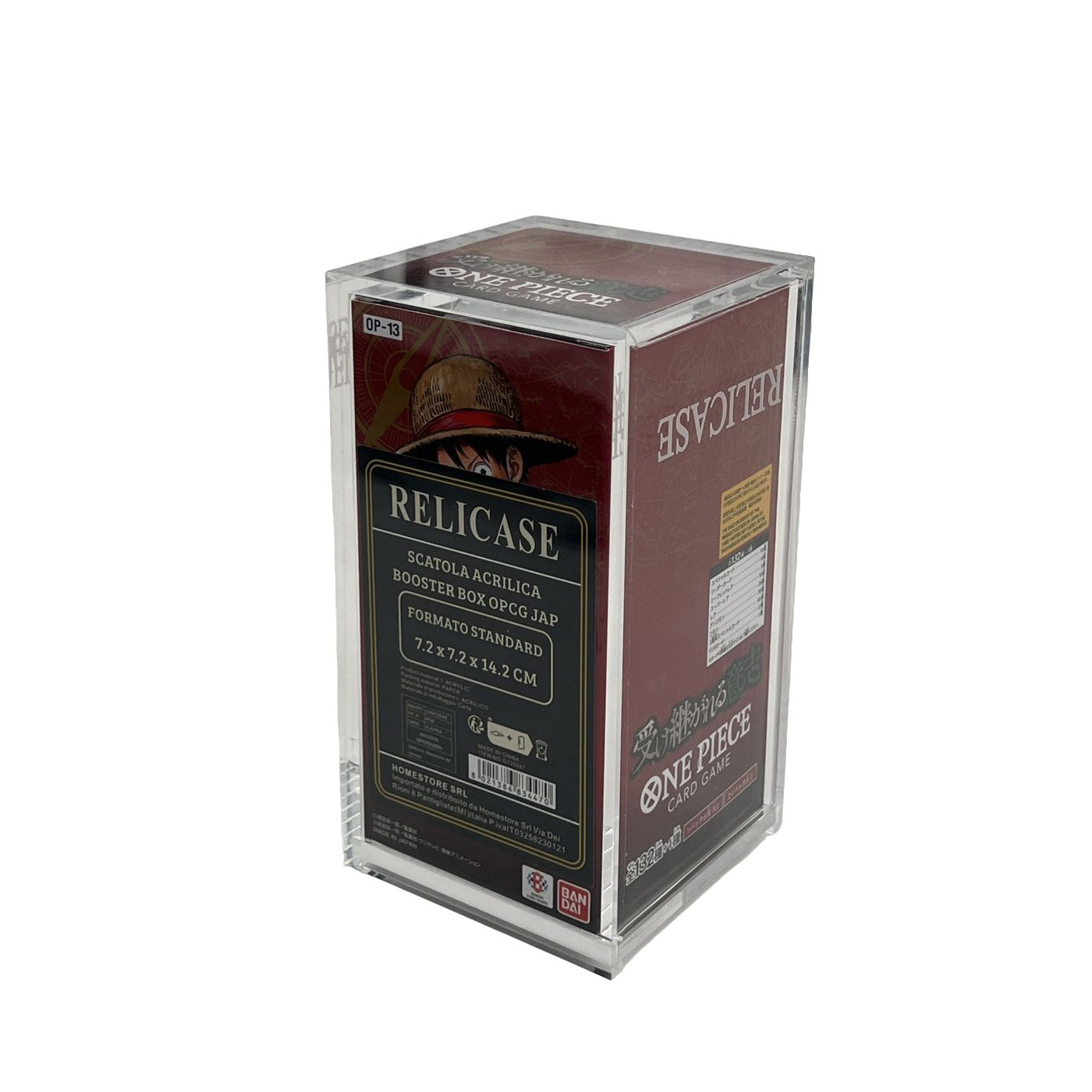 RELICASE TECA CASE ACRILICO PER ONEPIECE COLLEZIONE OPCG BOOSTER BOX JAP