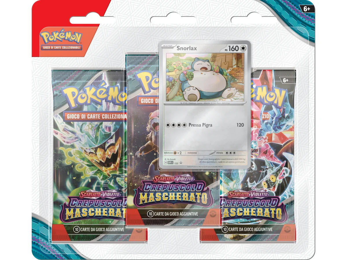 Pokemon - Crepuscolo Mascherato - 3 Booster Blister - ITA Immagine principale del prodotto