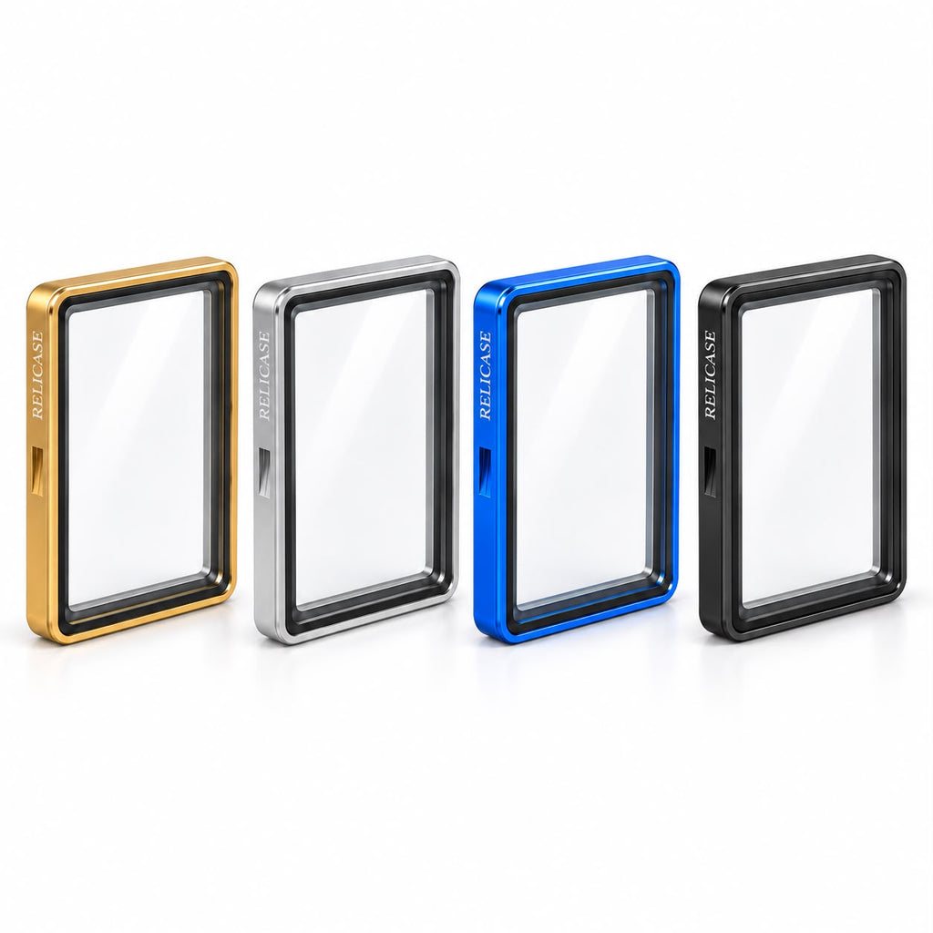 RELICASE - BUMPER per carte GRADATE BGS Custodia in Alluminio con Calamite