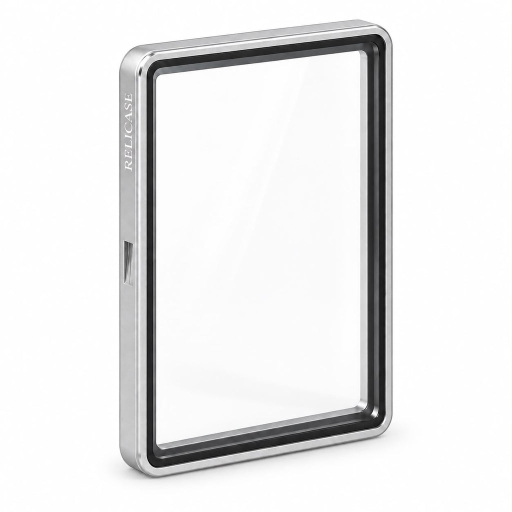 RELICASE - BUMPER per carte GRADATE PSA / AI Grading / GRAAD Custodia in Alluminio con Calamite