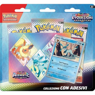 Scarlatto & Violetto: Evoluzioni Prismatiche - Glaceon - Collezione con Adesivi (ITA)