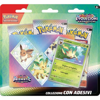 Scarlatto & Violetto: Evoluzioni Prismatiche - Leafeon - Collezione con Adesivi (ITA)