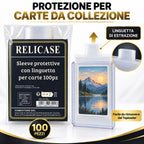 RELICASE 500 Sleeve con linguetta per carte collezionabili