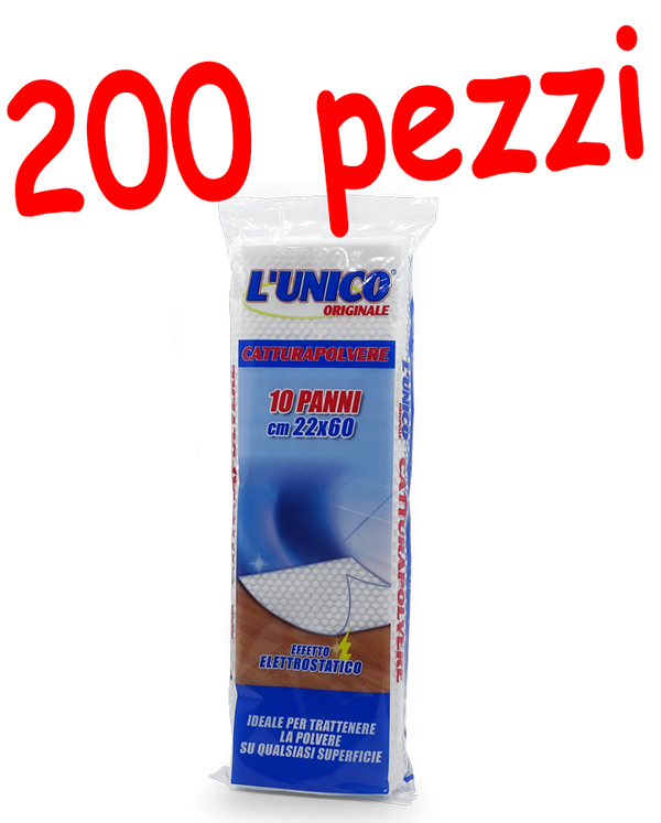 200 panni per spolverare L'UNICO ORIGINALE unico originale elettrostatico 22x60