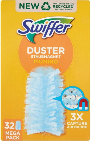 32 Swiffer Duster Piumini Catturapolvere Cattura Polvere elettrostatici ricambio