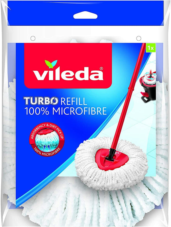 Vileda Turbo EasyWring e Clean Classic testina di ricambio, bianca