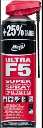 Super Multifunzione spray lubrificante SIGILL ULTRA F5 professionale 500ml