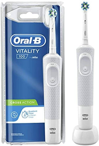 Oral-B Spazzolino Elettrico Vitality 100 CrossAction ricaricabile Bianco
