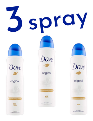 3 x Dove Original Deodorante Spray 150ml