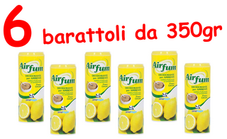 6 Amahogar Airfum sabbia profumata posacenere deodorante ambienti limone Air fum