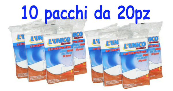 200 panni per spolverare L'UNICO ORIGINALE unico originale elettrostatico 30X50